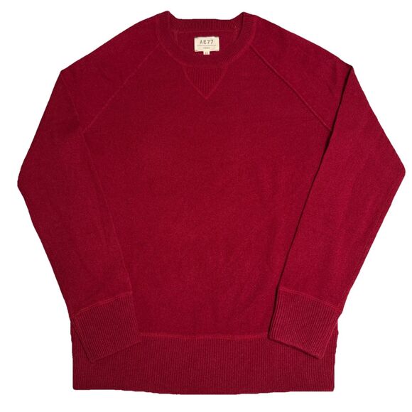 AE77 American Eagle XS Cashmere Sweater Maroon Men's Unisex Womens Small NWT